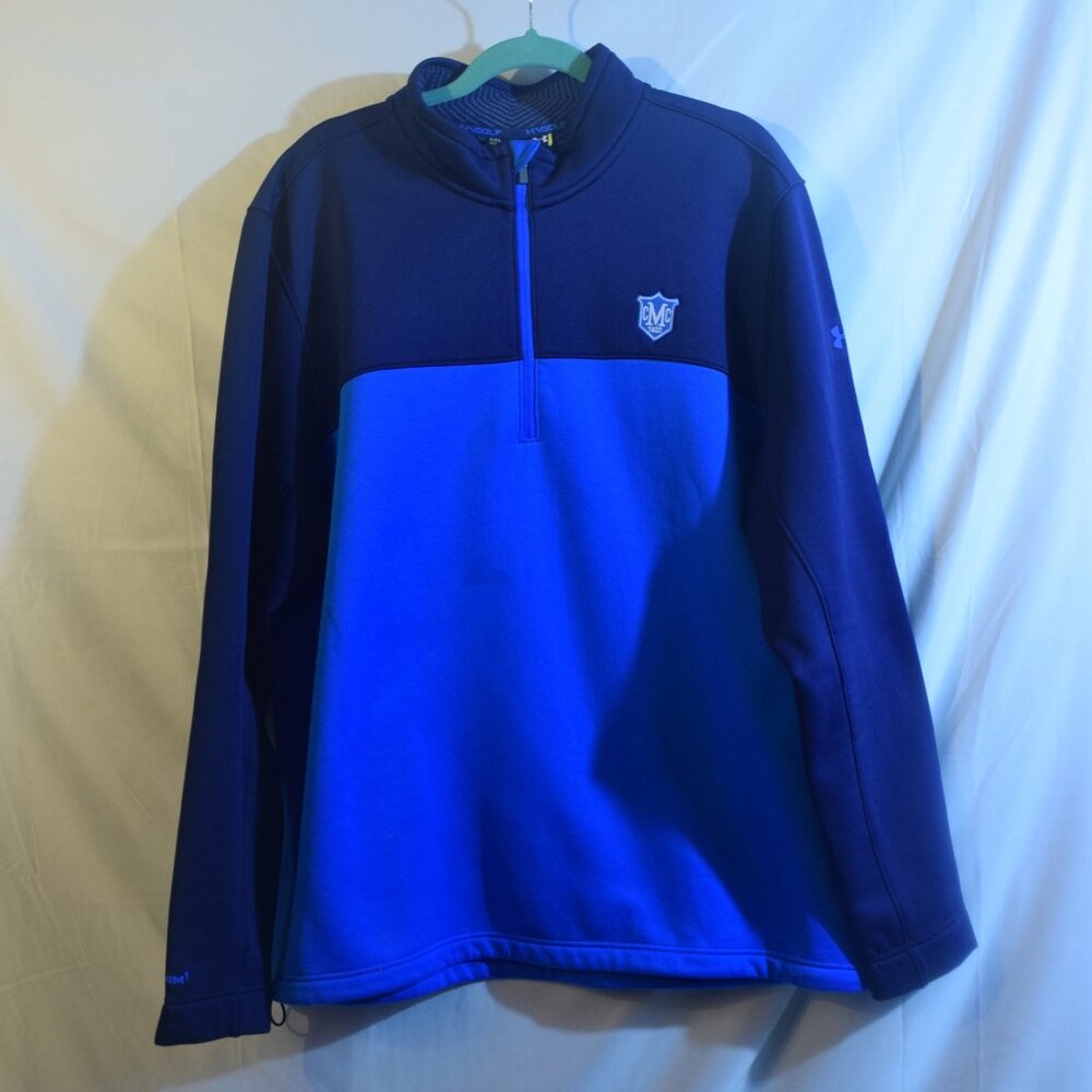 Under Armour Hoodie Mens Sz 2XL Blue Golf Sports Athletic Pullover CMC